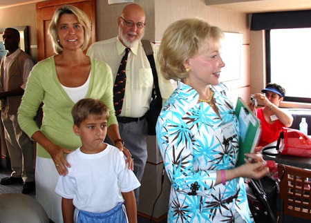 Dr. Grasmick, First Lady Kendel Ehrlich and son Drew