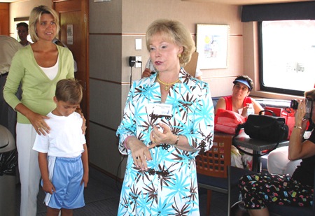 Dr. Grasmick, First Lady Kendel Ehrlich and son Drew