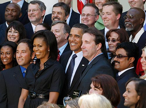 William Thomas at the White House on April 28, 2009